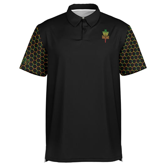 Rasta Honeycomb Polo
