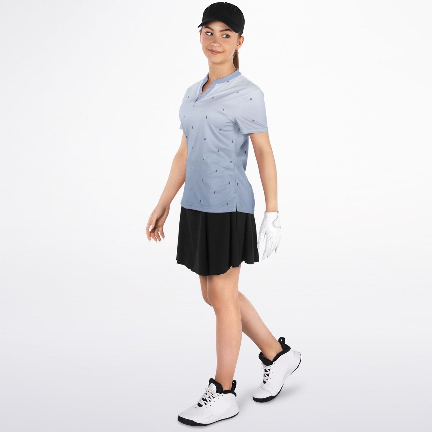 Women's Pale Blue Competition Polo